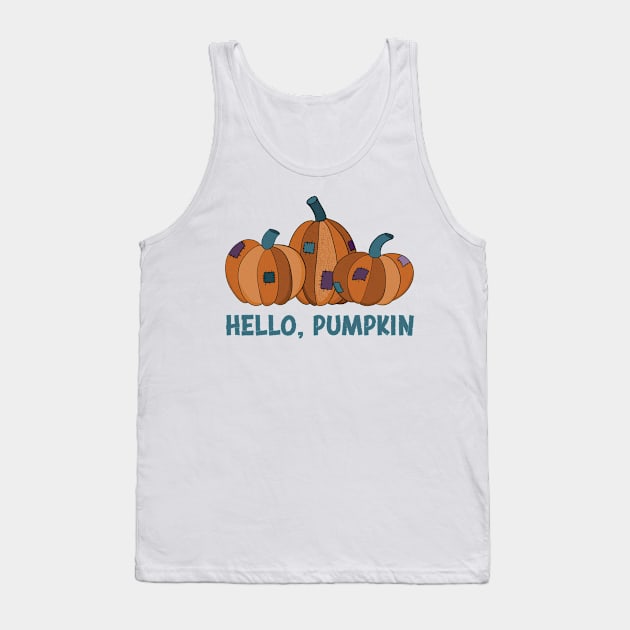 Hello, Pumpkin Tank Top by Alissa Carin